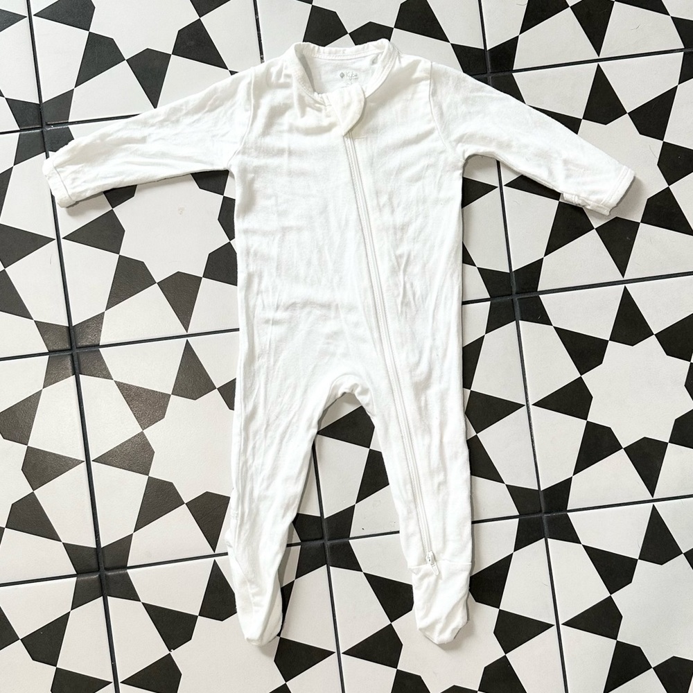 Kyte Baby Footie in Cloud 0-3mo